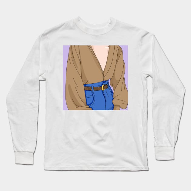 Fashion Queen Long Sleeve T-Shirt by hazal kirikci